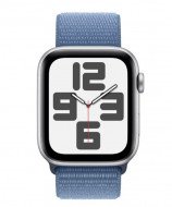 Смарт-годинник Apple Watch SE 2 GPS + Cellular 44mm Silver Aluminum Case with Winter Blue Sport Loop (MRHL3)