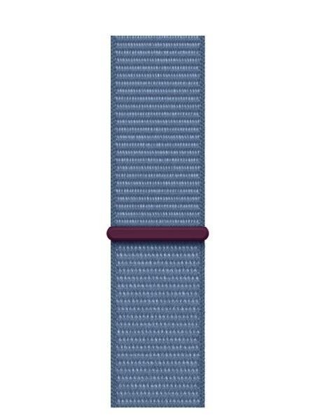 Смарт-годинник Apple Watch SE 2 GPS + Cellular 44mm Silver Aluminum Case with Winter Blue Sport Loop (MRHL3)  Фото №1