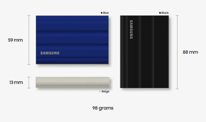 SSD накопитель Samsung T7 Shield  накопитель Samsung T7 Shield 1TB Black (MU-PE1T0S)  Фото №6