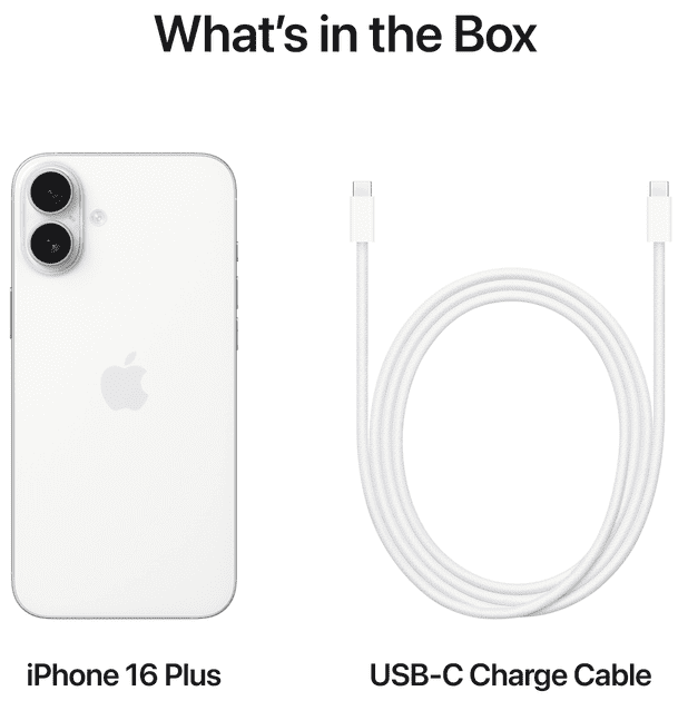 Смартфон Apple iPhone 16 Plus 256GB White (MXWV3)  Фото №7