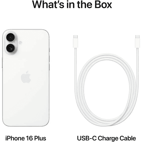 Смартфон Apple iPhone 16 Plus 128GB eSIM White (MXUU3)  Фото №6