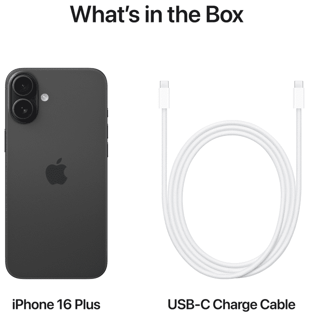 Смартфон Apple iPhone 16 Plus 128GB eSIM Black (MXUT3)  Фото №7
