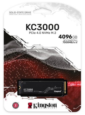 SSD накопитель Kingston KC3000 4096 GB (SKC3000D/4096G)  Фото №1