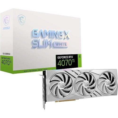 Відеокарта MSI GeForce RTX 4070 Ti SUPER 16G GAMING X SLIM WHITE  Фото №0