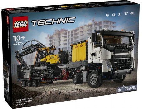 Авто-конструктор LEGO Вантажівка Volvo FMX та електричний екскаватор EC230 (42175)  Фото №0