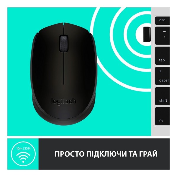 Миша Logitech M171 Black (910-00442)  Фото №4