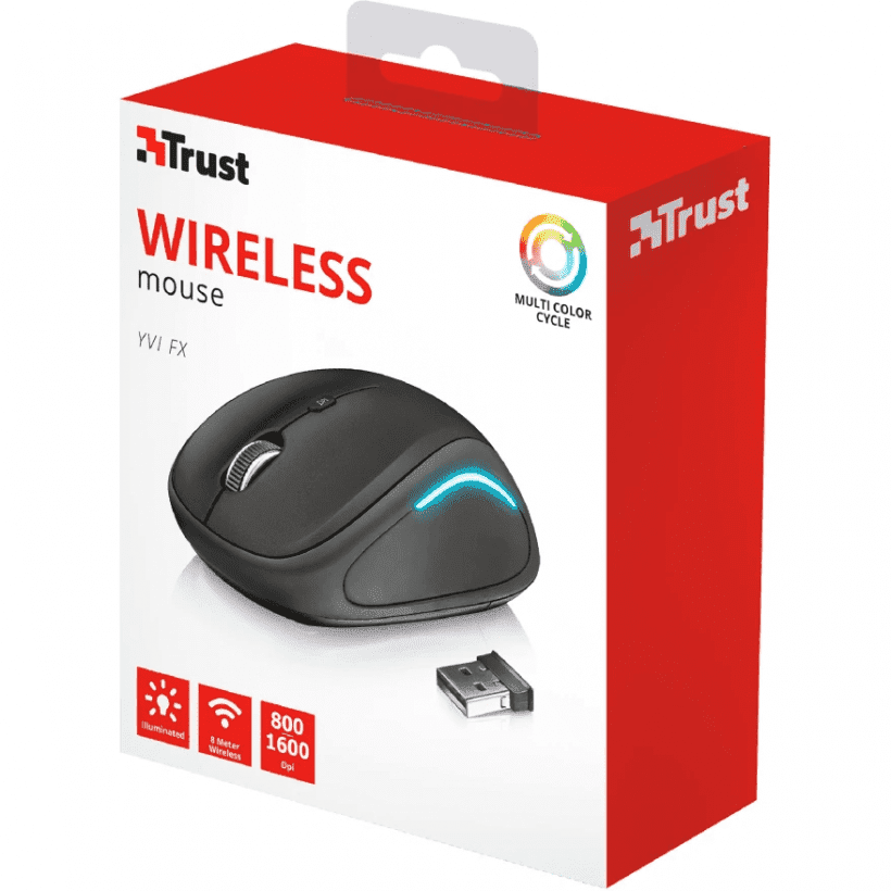 Мышь Trust Yvi FX Wireless Mouse Black (22333)  Фото №3