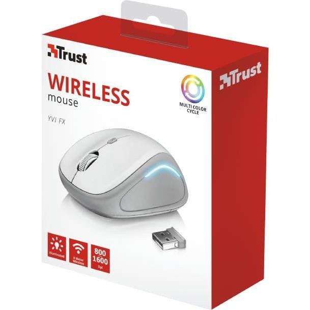 Мышь Trust Yvi FX Wireless Mouse White (22335)  Фото №3