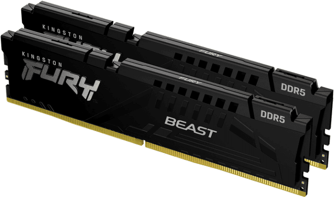 Пам&#039;ять для настільних комп&#039;ютерів Kingston FURY 64 GB (2x32GB) DDR5 5600 MHz Beast (KF556C40BBK2-64)  Фото №0
