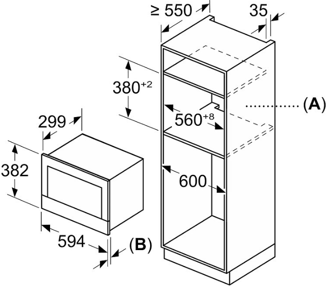 Микроволновка с грилем Bosch BER7321B1  Фото №1