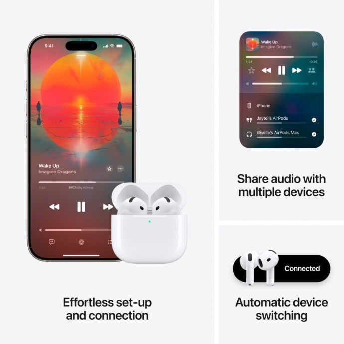 Наушники TWS Apple AirPods 4 (MXP63)  Фото №9