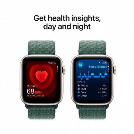 Смарт-часы Apple Watch SE 2 GPS 40mm Starlight Aluminium Case w. Lake Green Sport Loop (MXEH3)  Фото №6