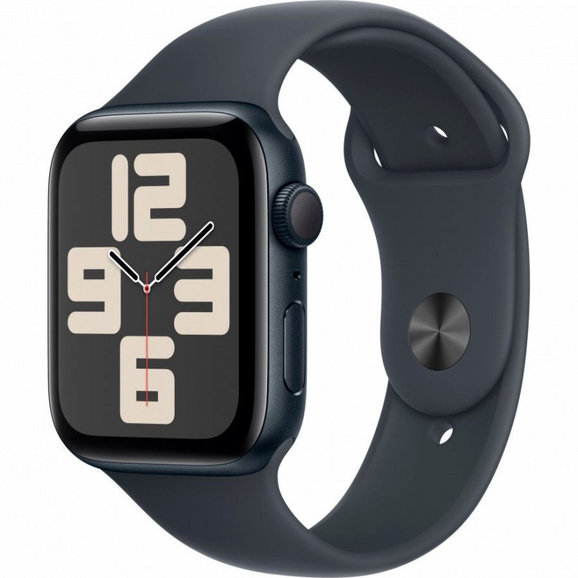 Смарт-часы Apple Watch SE 2 GPS 44mm Midnight Aluminium Case w. Midnight Sport Band - M/L (MXEK3)  Фото №1