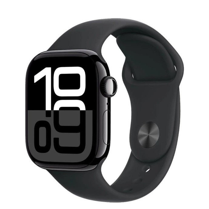 Смарт-годинник Apple Watch Series 10 GPS + Cellular 46mm Jet Black Alu. Case w. Black Sport Band - S/M (MWY33)  Фото №0