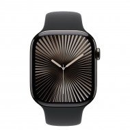 Смарт-часы Apple Watch Series 10 GPS + Cellular 46mm Slate Titanium Case w. Black Sport Band - S/M (MWYD3) 