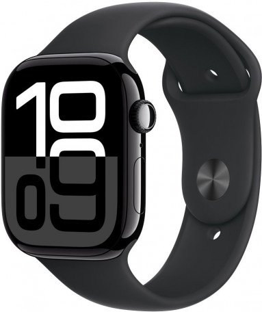 Смарт-часы Apple Watch Series 10 GPS 46mm Jet Black Alu. Case w. Black Sport Band - M/L (MWWQ3)  Фото №0