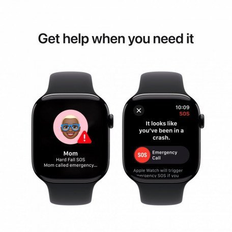 Смарт-часы Apple Watch Series 10 GPS 46mm Jet Black Alu. Case w. Black Sport Band - M/L (MWWQ3)  Фото №4