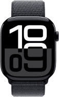 Смарт-часы Apple Watch Series 10 GPS 46mm Jet Black Aluminum Case w. Ink Sport Loop (MWWR3) 