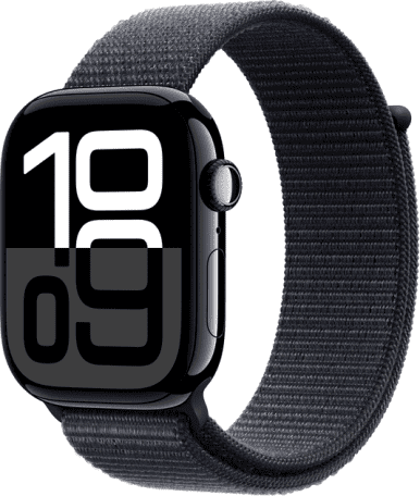 Смарт-часы Apple Watch Series 10 GPS 46mm Jet Black Aluminum Case w. Ink Sport Loop (MWWR3)  Фото №0
