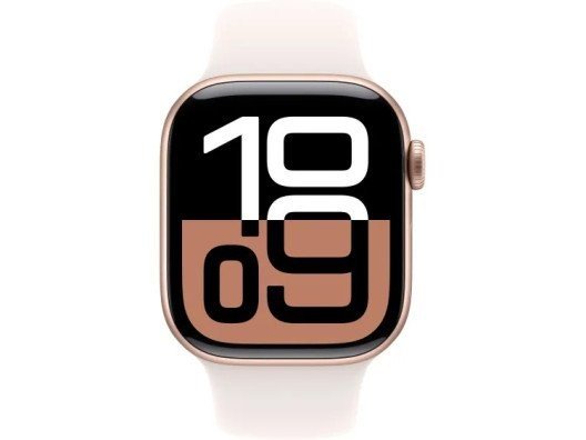 Смарт-часы Apple Watch Series 10 GPS 46mm Rose Gold Alu. Case w. Light Blush Sport Band - M/L (MWWU3)