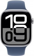 Смарт-часы Apple Watch Series 10 GPS 46mm Silver Alu. Case w. Denim Sport Band - S/M (MWWL3) 