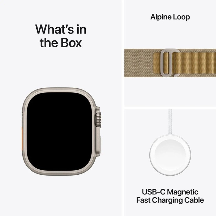 Смарт-часы Apple Watch Ultra 2 GPS + Cellular 49mm Natural Titan. Корпус w. Tan Alpine Loop - Medium (MX4F3)  Фото №7