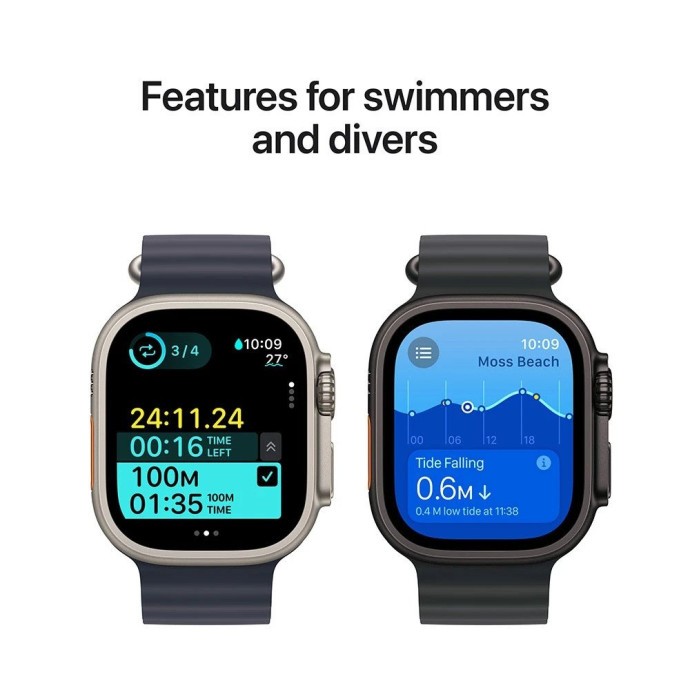 Смарт-годинник Apple Watch Ultra 2 GPS + Cellular 49mm Black Titanium Case w. Black Titanium Milanese Loop - L (MX5V3)  Фото №2