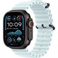 Смарт-годинник Apple Watch Ultra 2 GPS + Cellular 49mm Black Titanium Case w. Ice Blue Ocean Band (MYTC3+MYP83)