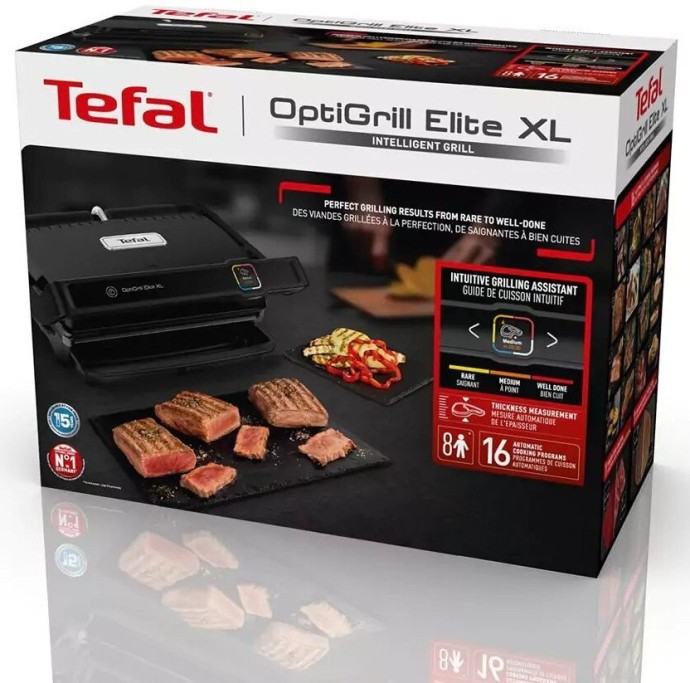 Электрогриль прижимной Tefal OptiGrill Elite XL GC760812  Фото №2