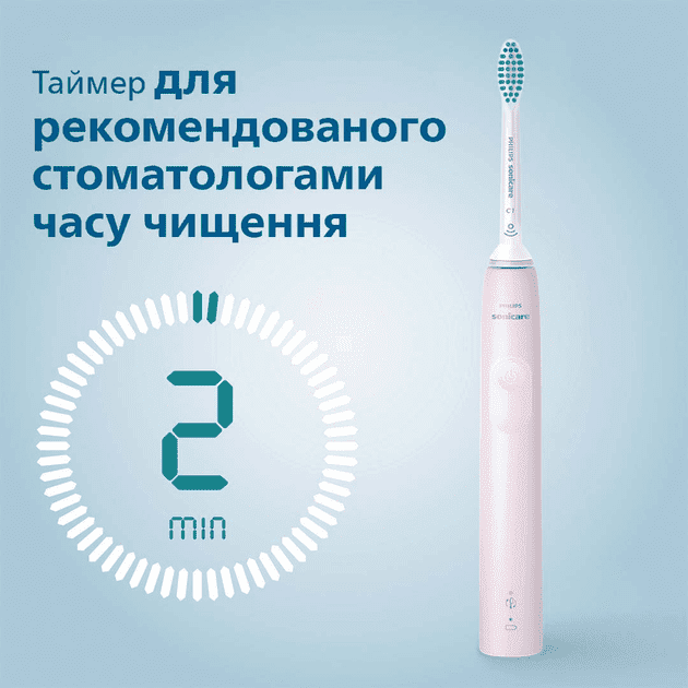Електрична зубна щітка Philips Sonicare 3100 series HX3673/11  Фото №5