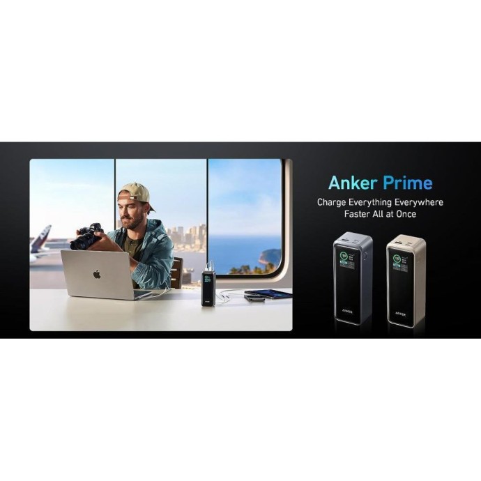 Зовнішній акумулятор Anker 737 Prime 27650 250W (A1340011)  Фото №6
