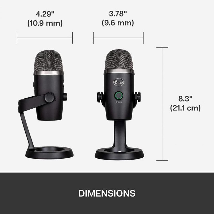 Микрофон для ПК/для стриминга, подкастов Blue Microphones Yeti Nano Black (988-000401)  Фото №5