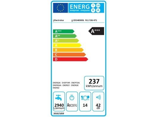 Посудомоечная машина Electrolux EEG48300L  Фото №6