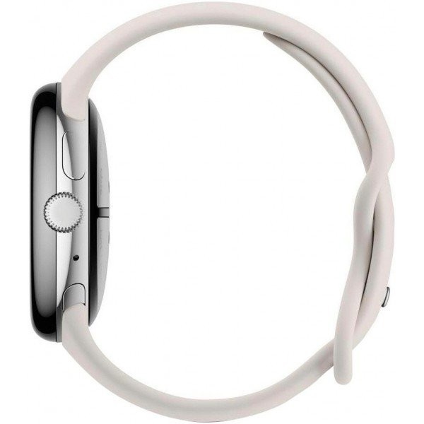 Смарт-годинник Google Pixel Watch 3 45 mm Wi-Fi Polished Silver Aluminum Case/Porcelain Active Band  Фото №2