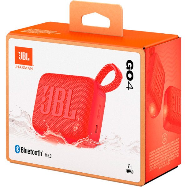 Портативна колонка JBL Go 4 Red (JBLGO4RED)  Фото №3