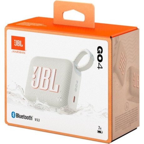 Портативная колонка JBL Go 4 White (JBLGO4WHT)  Фото №3