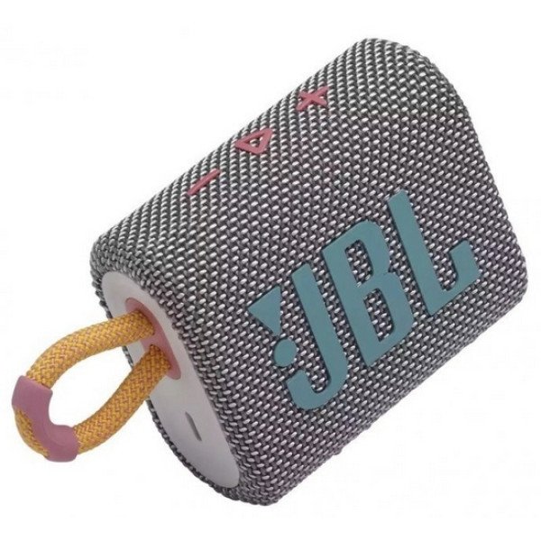 Портативна колонка JBL Go 3 Gray (JBLGO3GRY)  Фото №1