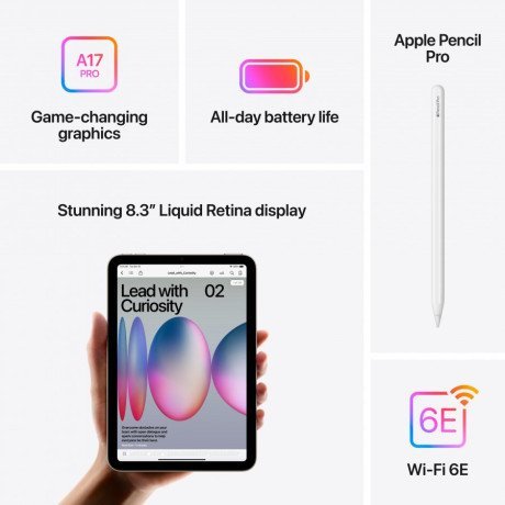 Планшет Apple iPad mini 7 Wi-Fi 256GB Space Gray (MXNA3)  Фото №7