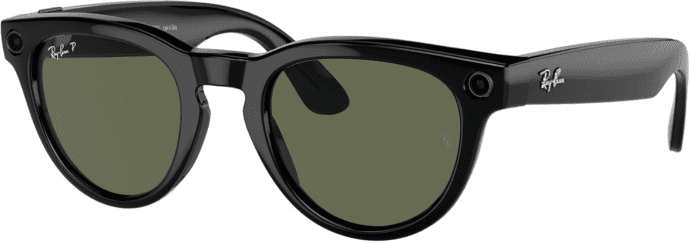 Смарт-окуляри Ray-Ban Meta Headliner Shiny Black Frame/Green Lenses (RW4009 601/9A 50-23)