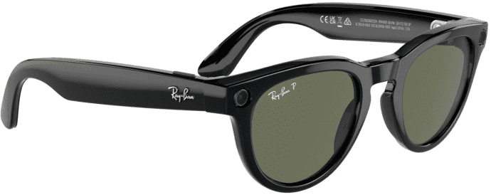 Смарт-окуляри Ray-Ban Meta Headliner Shiny Black Frame/Green Lenses (RW4009 601/9A 50-23)  Фото №2