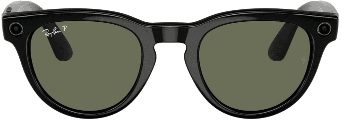 Смарт-окуляри Ray-Ban Meta Headliner Shiny Black Frame/Green Lenses (RW4009 601/9A 50-23)  Фото №4