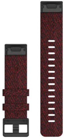 Ремінець Garmin Fenix 6 22mm QuickFit Heathered Red Nylon bands (010-12863-06)  Фото №0