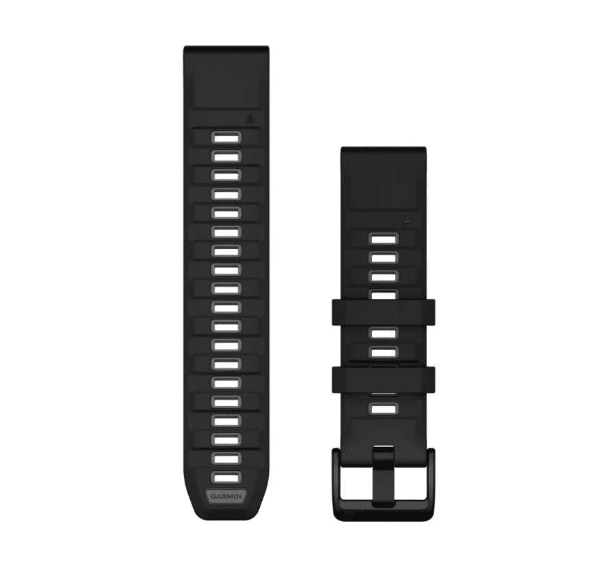 Ремінець Garmin Fenix 8 QuickFit 22mm Black/Pebble Gray 010-13392-00