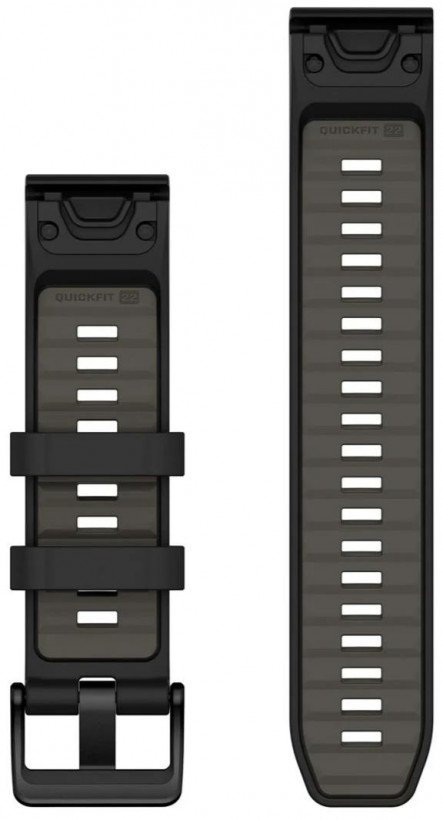 Ремінець Garmin Fenix 8 QuickFit 22mm Black/Pebble Gray 010-13392-00  Фото №0