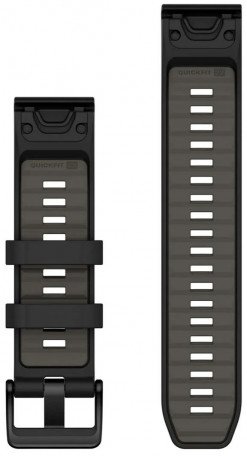 Ремінець Garmin Fenix 8 QuickFit 22mm Black/Pebble Gray 010-13392-00  Фото №0