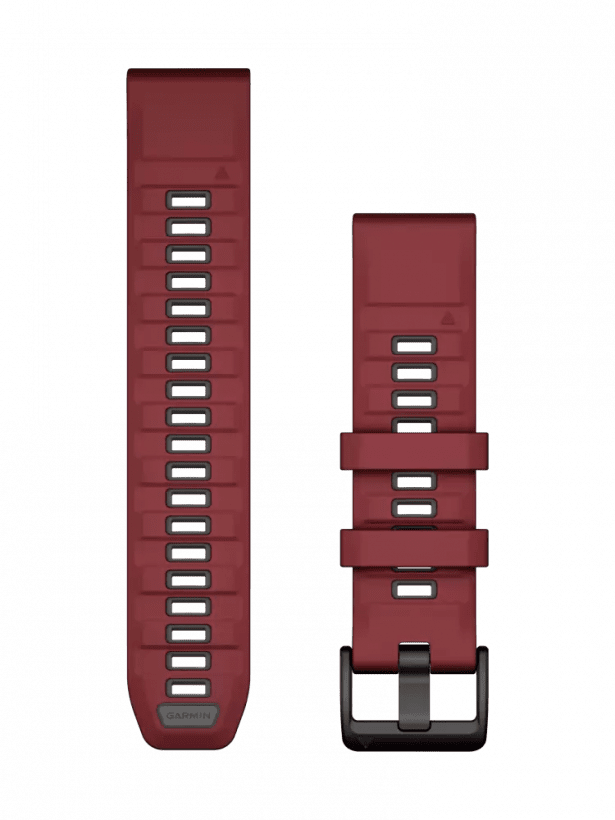 Ремінець Garmin Fenix 8 QuickFit 22mm Watch Bands Marsala/Graphite Silicone (010-13392-06)