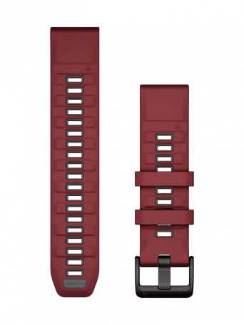 Ремінець Garmin Fenix 8 QuickFit 22mm Watch Bands Marsala/Graphite Silicone (010-13392-06)
