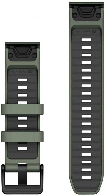 Ремінець Garmin Fenix 8 QuickFit 22mm Willow/Graphite Silicone (010-13392-04)  Фото №0