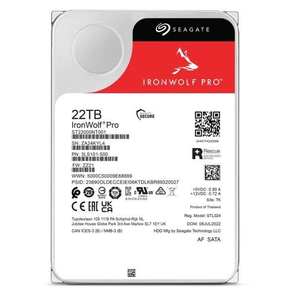 Жорсткий диск Seagate IronWolf Pro 22 TB (ST22000NT001)  Фото №0