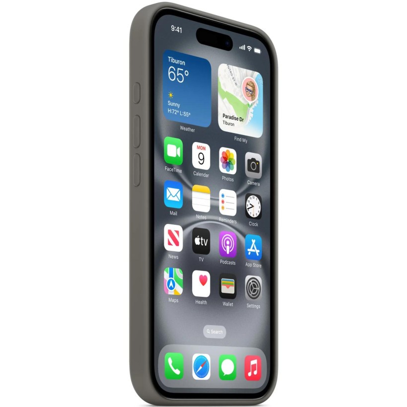 Чохол для смартфона Apple iPhone 16 Silicone Case with MagSafe - Stone Gray (MYY33)  Фото №0